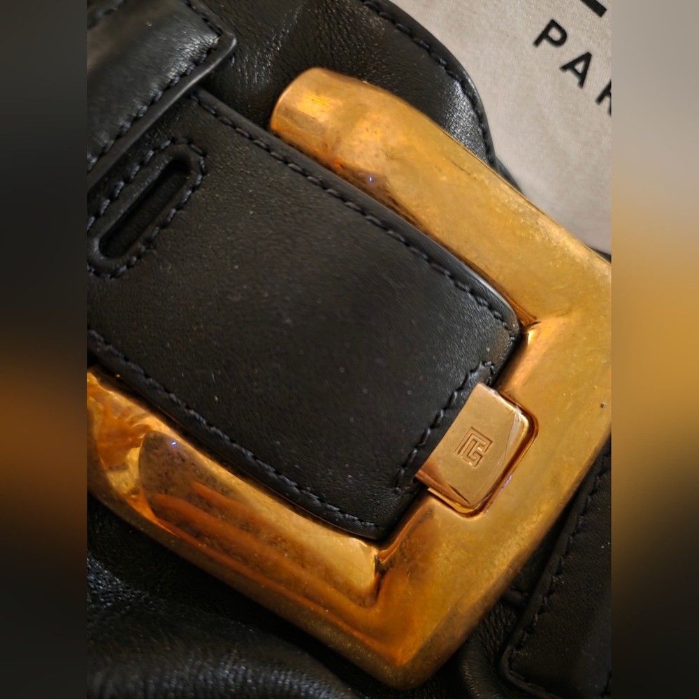 Balmain Black and Gold Shoulder Bag - Picture 13 of 17